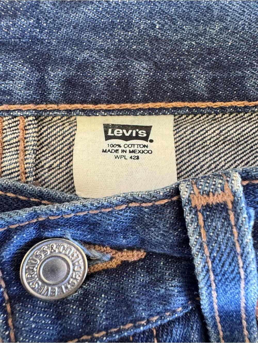Levi’s 501 Button Fly Jeans 31x32 Actual 32x31 Made in Mexico